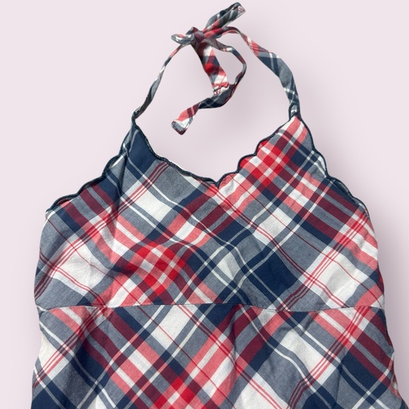 Set Of Two Toddler Girl Old Navy Fourth Of July Patriotic Plaid Paisley Dresses - Picture 9 of 12